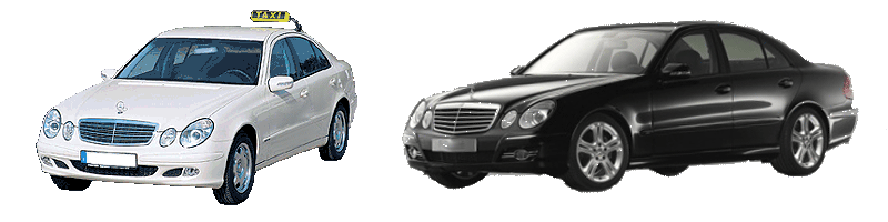 Taxi Mercedes und Limousine